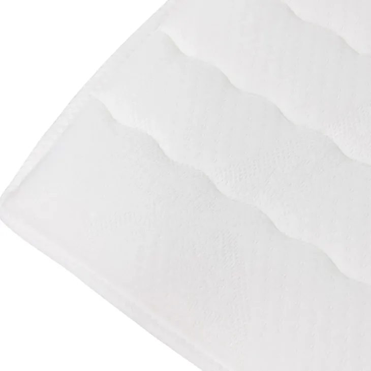 Topper piazza e mezza 120x200cm trapuntato imbottito con elastici bianco Corsica