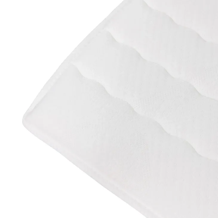 Topper singolo 80x200cm trapuntato imbottito con elastici bianco Corsica