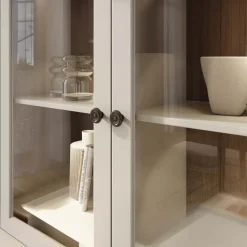 Vetrina soggiorno 126x200h cm 2 ante beige Texel
