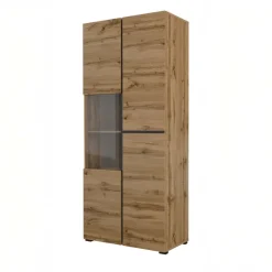 Vetrina 80x184h cm 4 ante rovere Lolla
