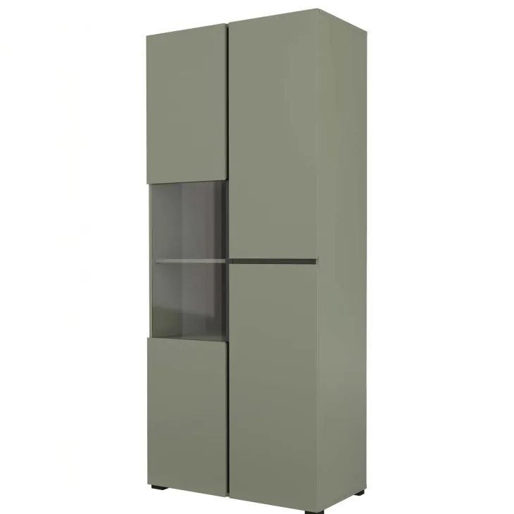 Vetrina 80x184h cm 4 ante verde Lolla