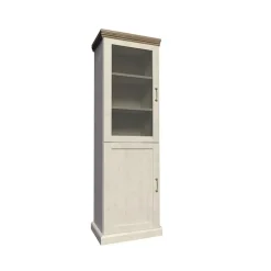 Vetrina 57x187h cm 5 ripiani pino frassinato rovere Blend