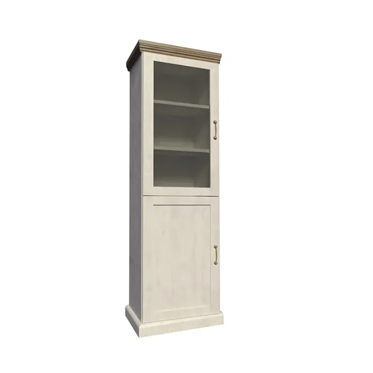 Vetrina 57x187h cm 5 ripiani pino frassinato rovere Blend
