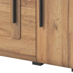 Vetrinetta bassa 90x136h cm 2 ante soggiorno rovere Maiorca