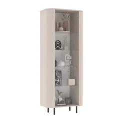 Vetrinetta 80x200h cm 1 anta beige cashmere Lucrezia