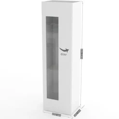 Vetrinetta 45x162h cm 1 anta bianco lucido Light Small Gihome®