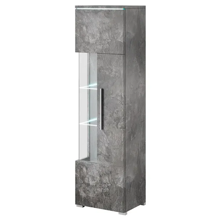 Vetrinetta 45x160h cm 1 anta destra ossido Frisk