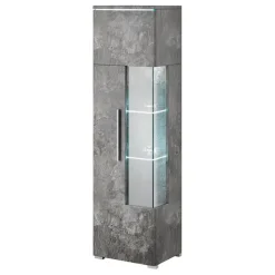 Vetrinetta 45x160h cm 1 anta sinistra moderna ossido Frisk